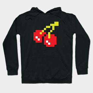 Pixel Cherries 80s Funny Video Game Hoodie